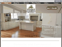 Tablet Screenshot of naturalflooringspecialists.com